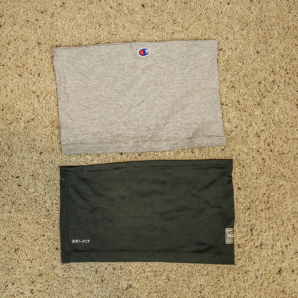 Set of 2 Nike and Champion Tube Tops